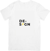 Thumbnail for Design Lightning Bolt T-Shirt | Minimalist Bold Typography Graphic Tee