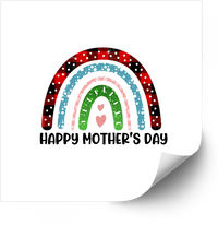 Thumbnail for Happy Mother's Day Rainbow Sticker | Boho Colorful Mom Holiday Vinyl Decal
